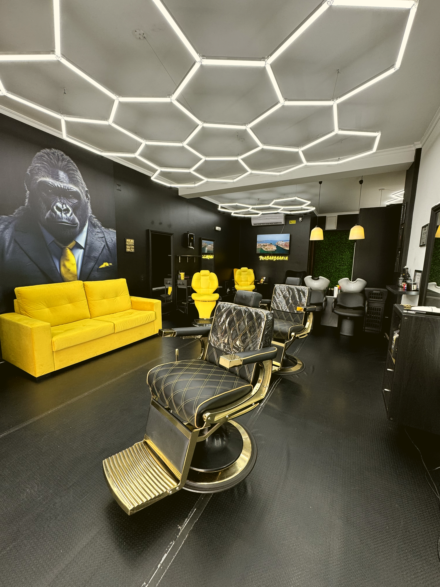 Espaço moderno da Tua Barbearia